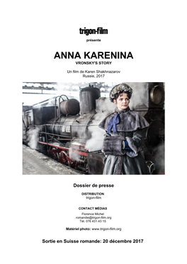 Anna Karenina Vronsky's Story