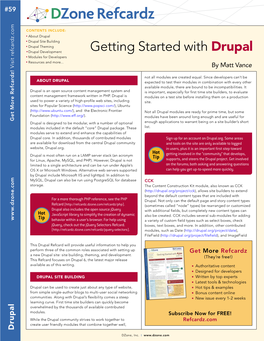 Getting Started with Drupal N Modules for Developers N Resources and More