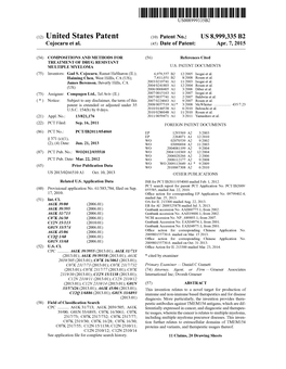 (12) United States Patent (10) Patent No.: US 8,999,335 B2 Cojocaru Et Al