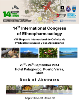 14 International Congress of Ethnopharmacology
