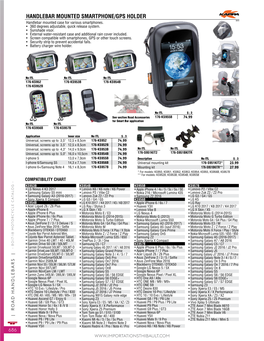 HANDLEBAR MOUNTED SMARTPHONE/GPS HOLDER 9643 Handlebar Mounted Case for Various Smartphones