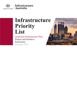 Infrastructure Priority List