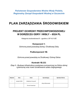 Plan Zarządzania Środowiskiem