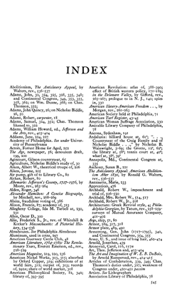 Abolitionism, the Antislavery Appeal, by Walters, Rev., 536-53J Adams