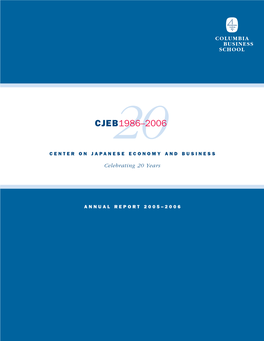 CJEB Annual Report 2005-2006