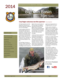 Bighorn Basinbasin Angler News