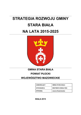 Strategia Rozwoju Gminy Stara Biała Na Lata 2015-2025