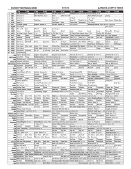 Sunday Morning Grid 9/13/15 Latimes.Com/Tv Times