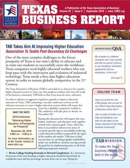 Texas BUSINESS REPORT