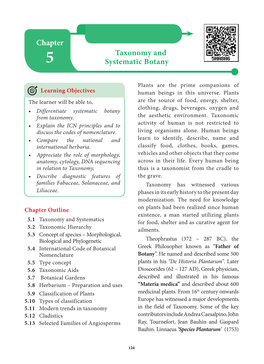 Tamilnadu Board Class 11 Bio-Botany Chapter 5