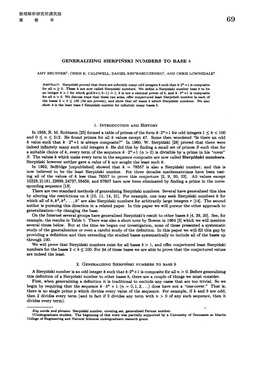 Generalizing Sierpi\'{N}Ski Numbers to Base