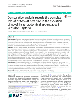 Comparative Analysis Reveals the Complex Role of Histoblast Nest Size