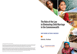 The Role of the Law in Eliminating Child Marriage in the Commonwealth