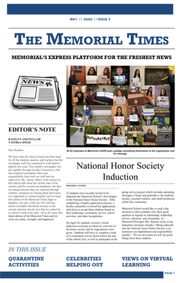 Issue #4 the Memorial Times