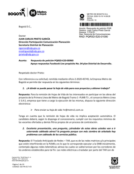 Conozca Aquí La Respuesta De La Empresa Metro