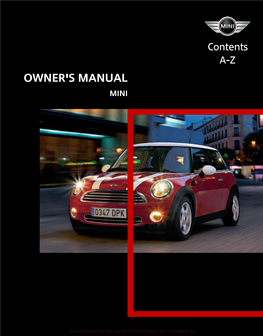 Owner's Manual MINI