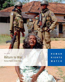 Human Rights Under Siege WATCH August 2007 Volume 19, No