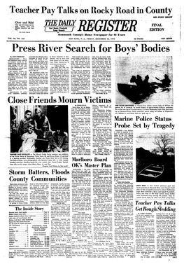 Press River Search for Boys' Bodies
