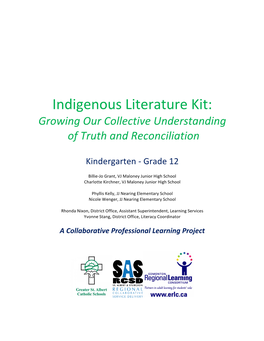 Indigenous Literature Kit: Growing Our Collective Understanding of Truth and Reconciliation
