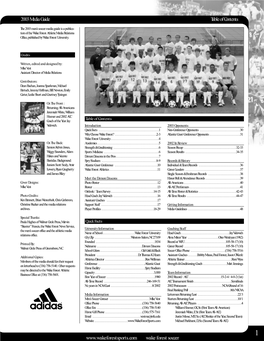 V Wake Forest Soccer 2003 Media Guide