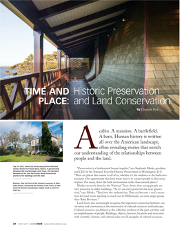 Historic Preservation and Land Conservation