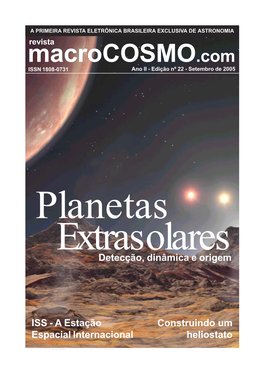 Revista Macrocosmo.Com ISSN 1808-0731 Ano II - Edição Nº 22 - Setembro De 2005