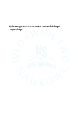 Społeczno-Gospodarcze Otoczenie Rozwoju Lokalnego I Regionalnego