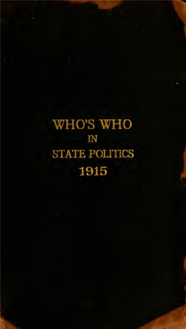 Who's Who in State Politics