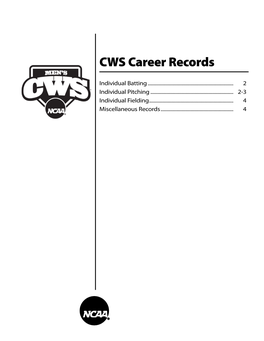 CWS Career Records