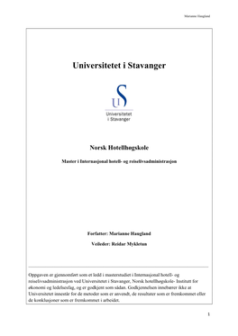 Universitetet I Stavanger