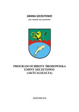 Program Ochrony Środowiska Gminy Szczutowo (Aktualizacja)