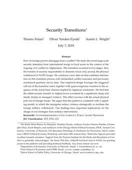 Security Transitions∗