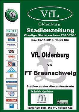 Vfl Oldenburg Vs. FT Braunschweig Spielstarkes Team Zu Gast in Oldenburg!