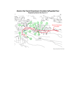 Self-Guided Tour: DOWNTOWN CIRCULATOR to TA-3 and Back∗