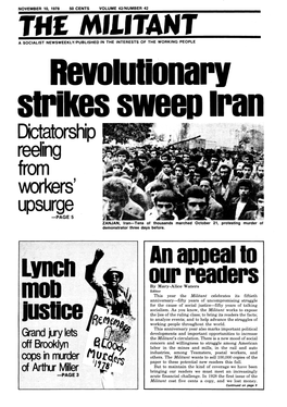 From Workers' Upsurge -·PAGE 5 ZANJAN, Iran-Tens of Thousands Marched October 21, Protesting Murder of Demonstrator Three Days Before