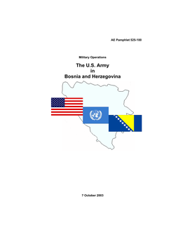 The U.S. Army in Bosnia and Herzegovina