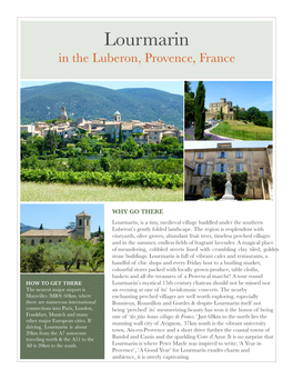 The Lourmarin Travel Guide