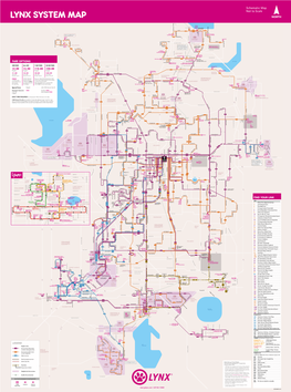 LYNX SYSTEM MAP During Peak Hours 4:15 Am to COUNTY 9:30 Am and 3:15 Pm to 8:30 Pm 17 92 Lake Monroe Towne Center Blvd 4 Central