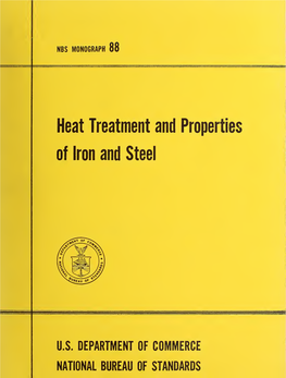 Heat Treatment and Properties of Iron and Steel