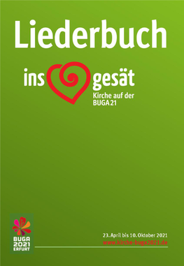 Liederbuch Ins Herz Gesät BUGA21