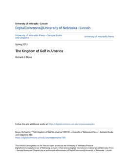 The Kingdom of Golf in America