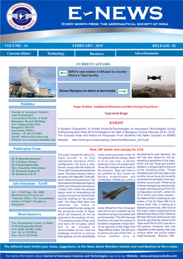 Aeronautical Society of India E News