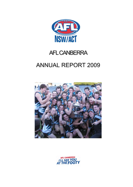 Afl Canberra Annual Report 2009