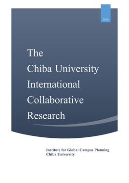 Chiba University International Collaborative Research 2019