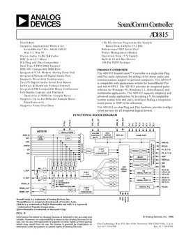 Soundcomm Controller AD1815