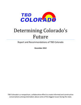 Determining Colorado's Future