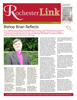 Bishop Brian Reflects on 11 September 2001, Islamist Extremists Hijacked Four Planes