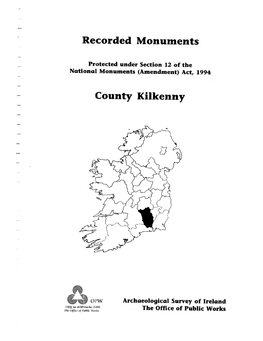 Recorded Monuments County Kilkenny