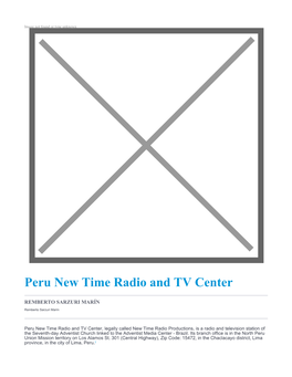 Peru New Time Radio and TV Center