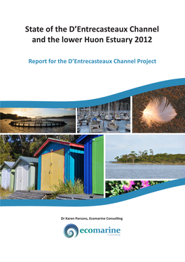 State of the D'entrecasteaux Channel and the Lower Huon Estuary 2012